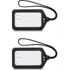 Hama Luggage Tag, 9 x 5 cm, 2-Pack, Black (00178161)