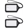 Hama Luggage Tag, 9 x 5 cm, 2-Pack, Black (00178161)