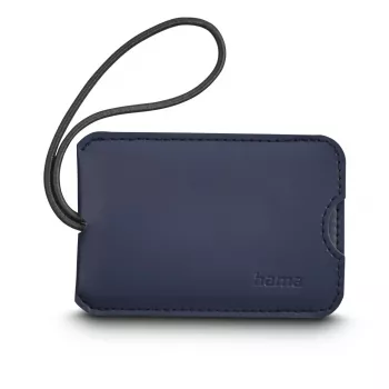 Hama Luggage Tag with Concealed Address Field, 11 x 7.5 cm, Dark Blue 00178160