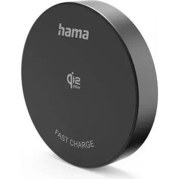 Hama Qi2 25W Wireless Charging Pad, Inductive Fast Charger, Black (00201767)