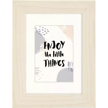 Hama Skara Glass Wood Single Picture Frame 10 x 15 cm White 00175494