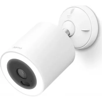 Hama Smart Outdoor Surveillance Camera with Light and Motion Detector, Wi-Fi, Full HD 1080p, IP65, White 00176699