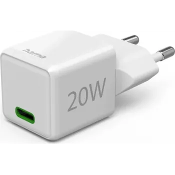 Hama Super Mini USB-C PD Wall Charger 20 W White (00139548)