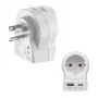 Hama Travel Adapter EU to US 1x USB-A USB-C P - Cable - Digital/Data