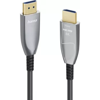 Hama Ultra High Speed HDMI Active Optical Cable, 8K, 10 m, Aluminium, Certified 00202035