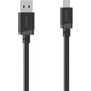Hama USB-A to Micro-USB Charging & Data Cable, 1 m, Black 00201803