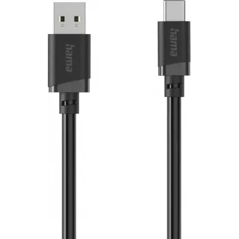 Hama USB-A to USB-C Charging & Data Cable, 3 m, Black 00201814