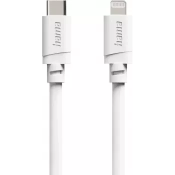 Hama USB-C to Lightning Cable, MFi Certified, 1 m, White 00201815