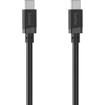 Hama USB-C to USB-C Charging Cable, 60 W Power Delivery, 0.5 m, Black 00201819