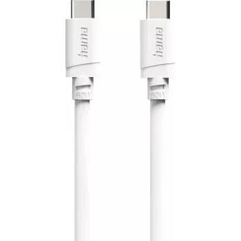 Hama USB-C to USB-C Charging Cable, 60 W Power Delivery, 1 m, White (00201807)