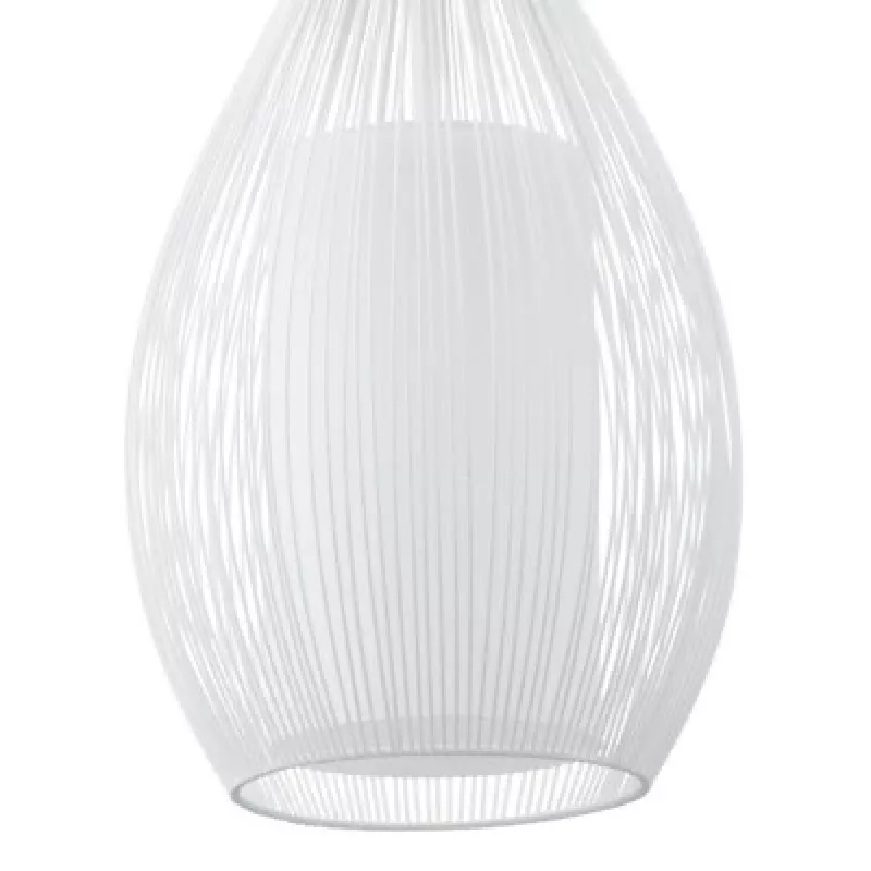 Hanging Lamp E27 Glo Razoni 19 cm White