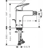 HANSGROHE Logis Bidet Mixer 71200000 with Bottom