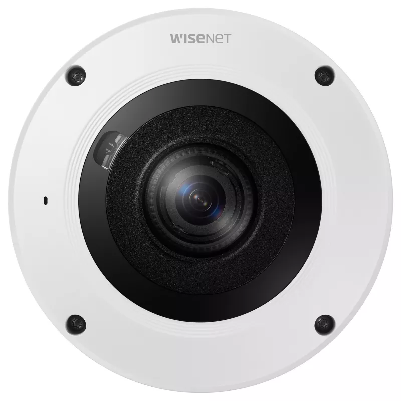 Hanwha XNF-9013RV 12MP Outdoor Fisheye IP Camera with PoE, IR, IP66, IK10