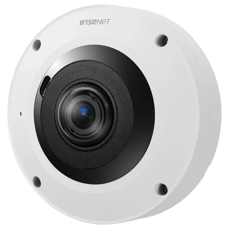 Hanwha XNF-9013RV 12MP Outdoor Fisheye IP Camera with PoE, IR, IP66, IK10