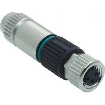 HARTING M8 Female 3-Pin Harax Quick-Lock Connector, Straight, IP67, 60V/4A, IDC Termination 21021512305