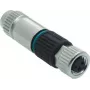HARTING M8 Female 3-Pin Harax Quick-Lock Connector, Straight, IP67, 60V/4A, IDC Termination 21021512305