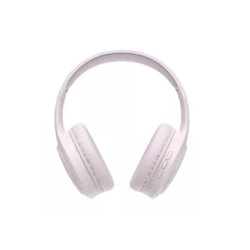 HAV H633BT Wireless Over-Ear Headphones with Bluetooth 5.3, 30-Hour Battery, Foldable Design, Built-In Mic, TF Card Support – Pink