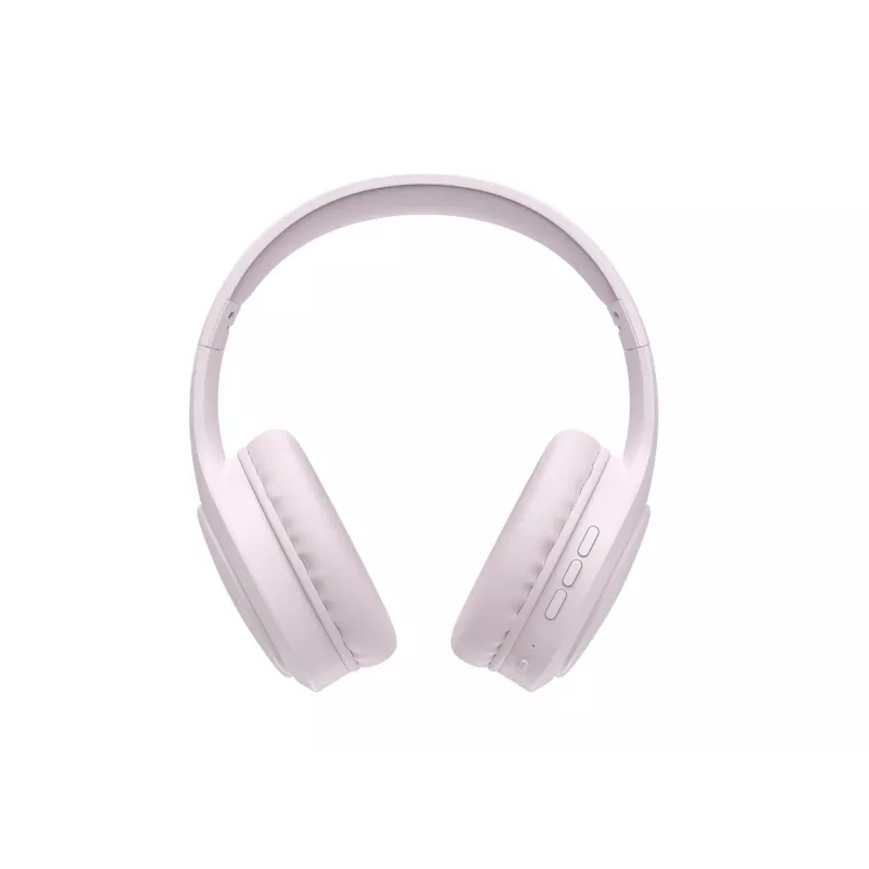 HAV H633BT Wireless Over-Ear Headphones with Bluetooth 5.3, 30-Hour Battery, Foldable Design, Built-In Mic, TF Card Support – Pink