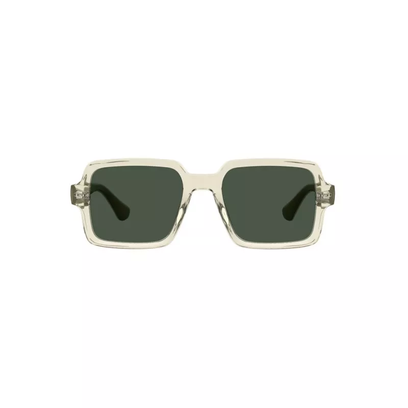 HAVAIANAS Unisex Manaus Sunglasses MANAUS-40G - Green Lens, Black Frame, 52/19/145 mm