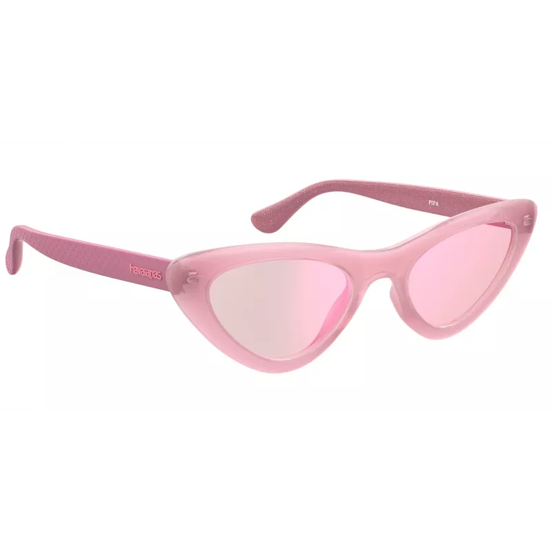 HAVAIANAS Women's PIPA-EQK-13 Sunglasses - Acetate Frame, Brown Gradient Lens, 53mm Lens Width