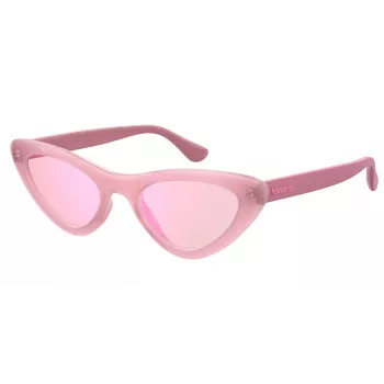 HAVAIANAS Women's PIPA-EQK-13 Sunglasses - Acetate Frame, Brown Gradient Lens, 53mm Lens Width