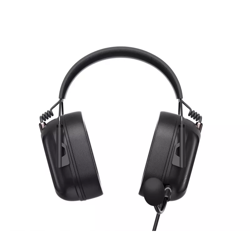 Havit H2033d Gaming Headset - Over-Ear Wired Headphones with 50mm Drivers, RGB LED, Microphone, Black