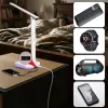Hawk HWDL001WH LED Desk Lamp White, 7W Touch Dimmer, 3 Colour Temperatures, USB Charging Port