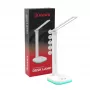 Hawk HWDL001WH LED Desk Lamp White, 7W Touch Dimmer, 3 Colour Temperatures, USB Charging Port