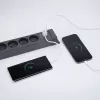 Hawk HWPS501GY Power Strip 1.5m Grey 5 Outlets Schuko