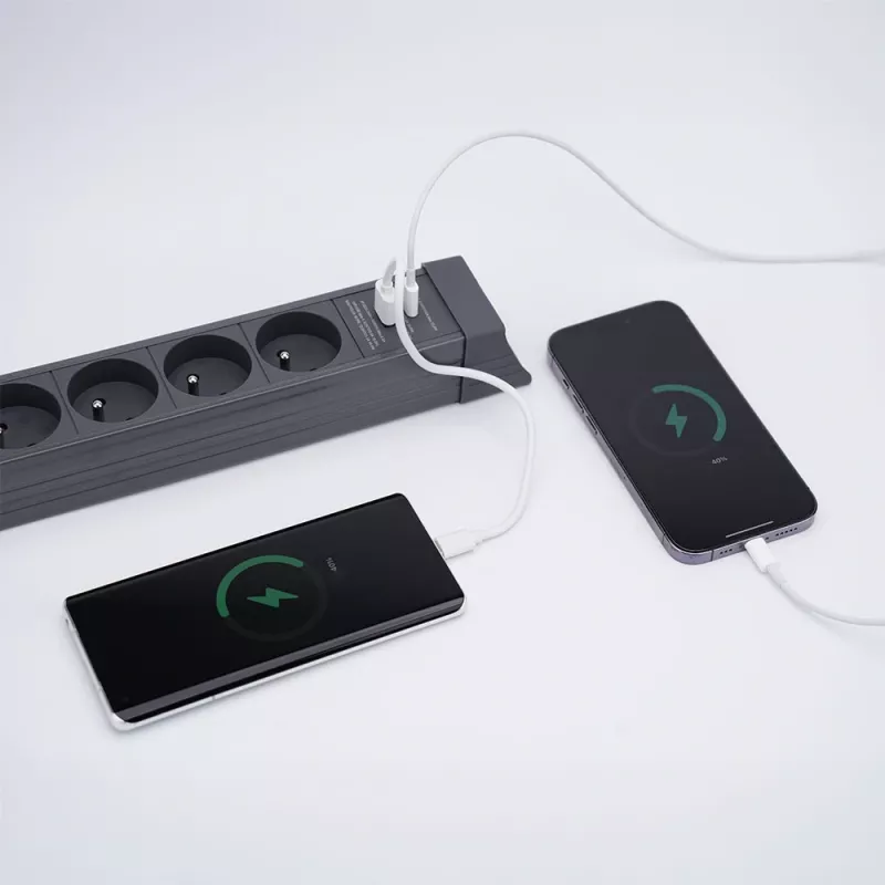 Hawk HWPS501GY Power Strip 1.5m Grey 5 Outlets Schuko