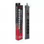 Hawk HWPS501GY Power Strip 1.5m Grey 5 Outlets Schuko