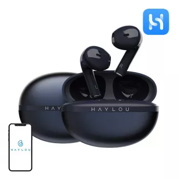 HAYLOU X1 2023 True Wireless Earbuds with ENC, Bluetooth 5.3, 12mm Drivers, IPX4, Dark Blue