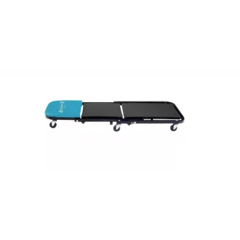 Hazet 195N-3 2-in-1 Workshop Creeper & Stool, 150 kg Load Capacity, 1198 x 440 x 135 mm, Blue/Black