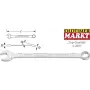 HAZET 600N-5.5 Combination Wrench 5.5 mm, Chrome Vanadium, DIN 3113
