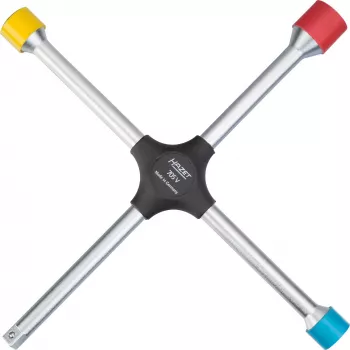 HAZET 705V Cross-Shaped Ratchet Wrench 17/19/21 mm