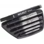 HAZET 840/8 Screw Extractor Set M3 - M45, 8 Pieces, Left-Hand Spiral, High-Grade Tool Steel, in Plastic Case