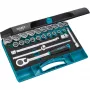 HAZET 900Z Socket Set - 1/2 Inch Drive - 25 Piece - Metric/Imperial - Chrome Vanadium Steel
