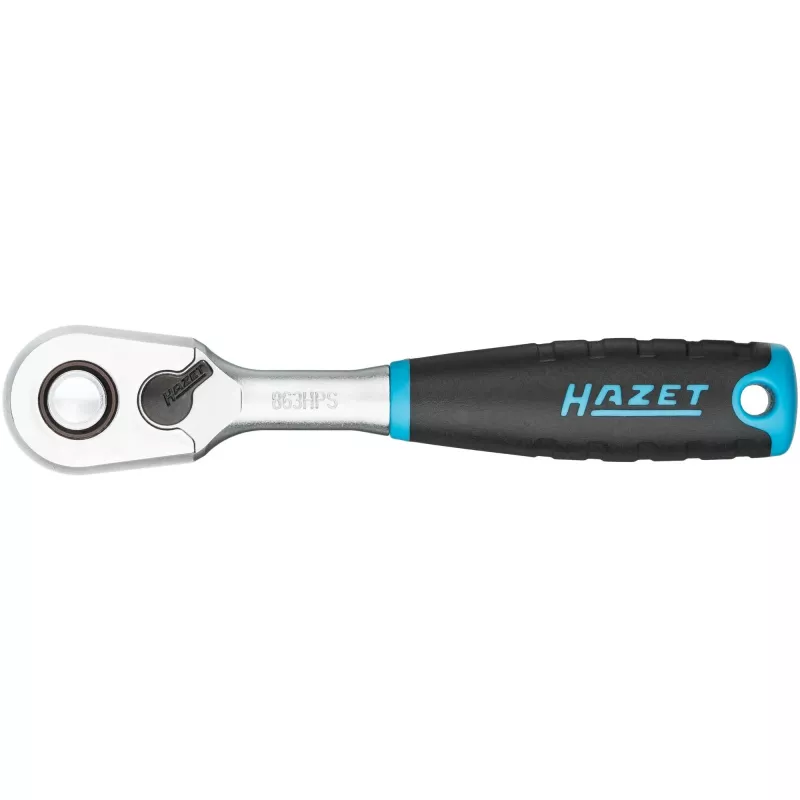 HAZET HiPer Fine-Tooth Reversible Ratchet 863HPS 1/4 Inch Drive 90 Teeth 115 mm