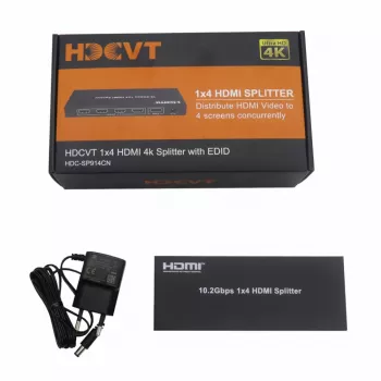 HDCVT HDC-SP914CN 1x4 HDMI 1.4 Splitter 4K with EDID Management