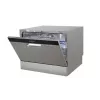 HEINRICH'S 8840 Freestanding Dishwasher, 12 Place Settings, 6 Wash Programs, Silver