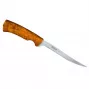 Helle Steinbit Fillet Knife 135mm Sandvik 12C27 Stainless Steel Birch Wood Leather Sheath