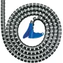 HellermannTyton 161-64301 Spiralflex SFPP Spiral Wrap, Polypropylene, Black, 10 mm OD, 25 m Length, -60 to 110 °C