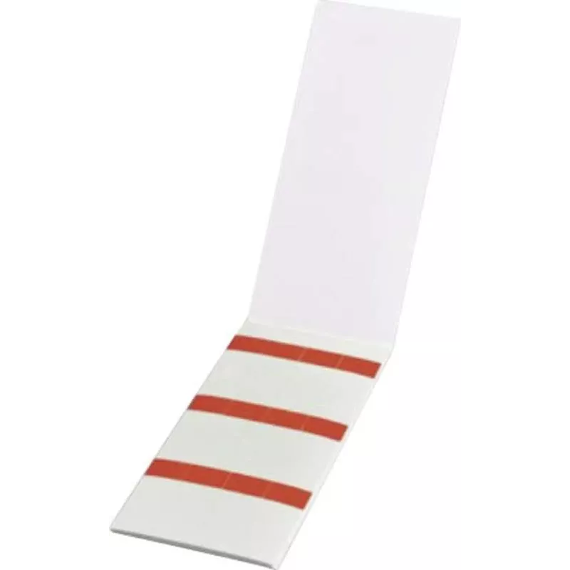 HellermannTyton HELASIGN Self-Laminating Cable Marker Labels, Red/Transparent, 19 x 38 mm, 60 Labels (10 Sheets of 6), PVC 598-31402