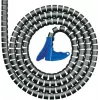 HellermannTyton HWPP25L2 Cable Spiral Wrap - 2 m, 25 mm, Black, Polypropylene (PP)
