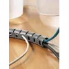 HellermannTyton HWPP30 Spiral Wrap Cable Management, Black Polypropylene, 30 mm Max Bundle, Halogen-Free, UL94 HB, -60 to 110 °C 161-64501