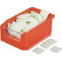 HellermannTyton MB4CA/S/-N66-NA-C1 Transparent Screwable/Self-Adhesive Cable Tie Mounting Base, PA66, 28x28mm, 100 pcs 151-28449