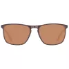 Helly Hansen HH5004-C01-57 Men's Rectangular Sunglasses, Black Frame, Grey Lens, 57/18/140 mm
