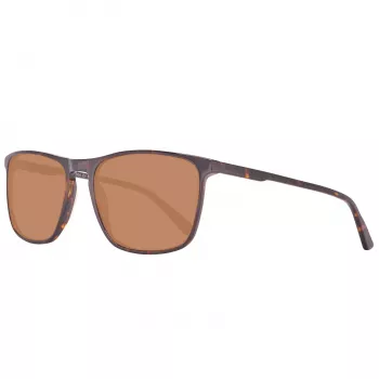 Helly Hansen HH5004-C01-57 Men's Rectangular Sunglasses, Black Frame, Grey Lens, 57/18/140 mm