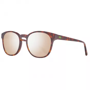 HELLY HANSEN HH5005-C02-51 Unisex Rectangular Polarized Sunglasses - Black Frame Smoke Lens 51/20/140 mm