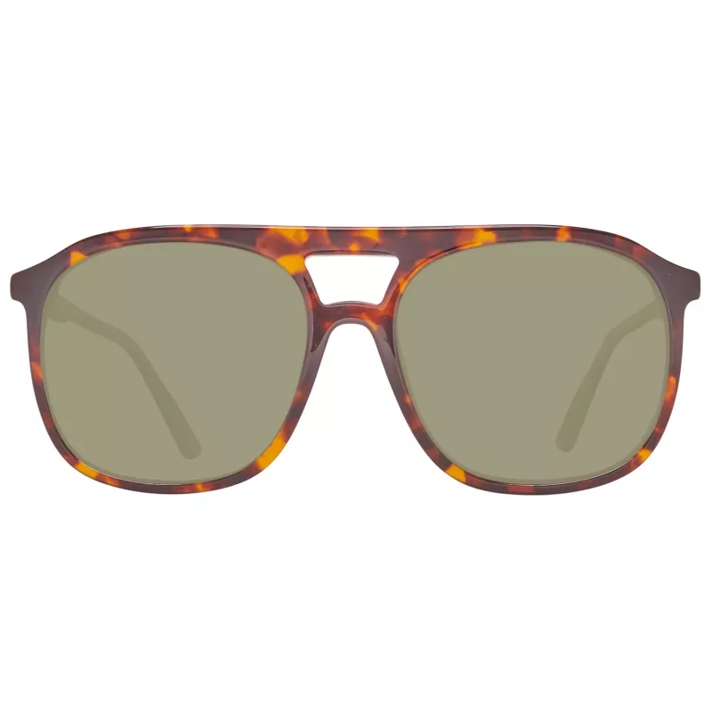 HELLY HANSEN HH5019-C02-55 Men's Sporty Rectangle Sunglasses, Matte Black, Smoke Grey Lenses, 55/17/140 mm